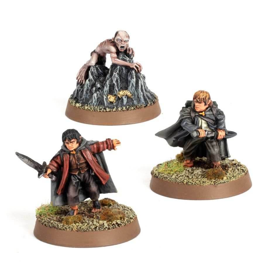 The Lord of the Rings - Frodo Baggins, Samwise Gamgee and Gollum in Emyn Muil - 