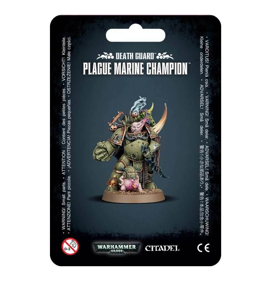 Warhammer 40K: Chaos Space Marines - Plague Marine Champion - 