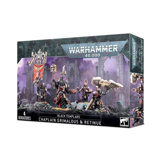 Warhammer 40K: Black Templars - Chaplain Grimaldus & Retinue - 