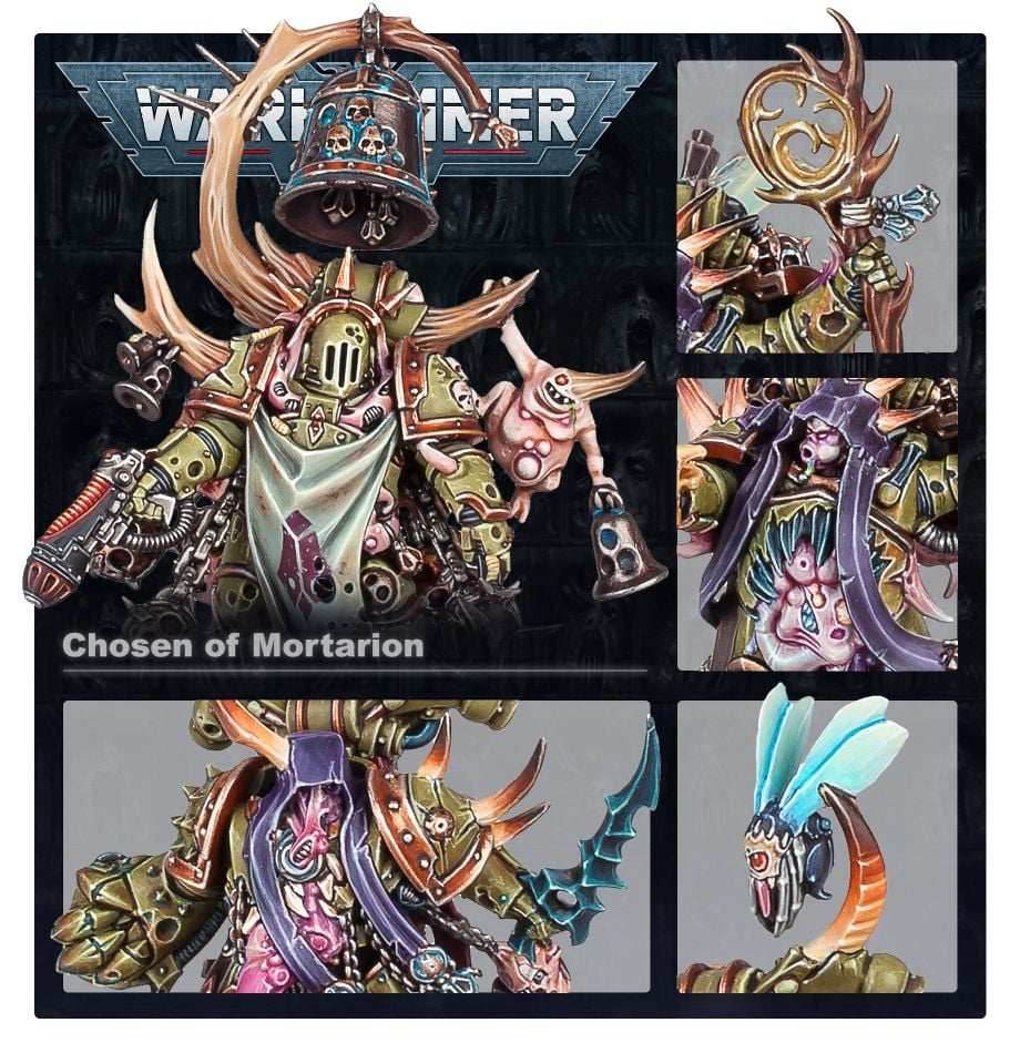 Warhammer 40K: Space Marines Death Guard Chosen of Mortarion - 