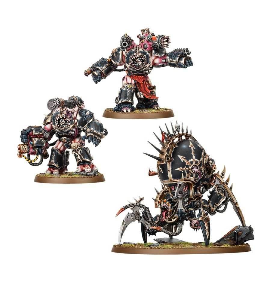 Warhammer 40K: Chaos Space Marines - Warpforged Venomcrawler & Obliterators - 
