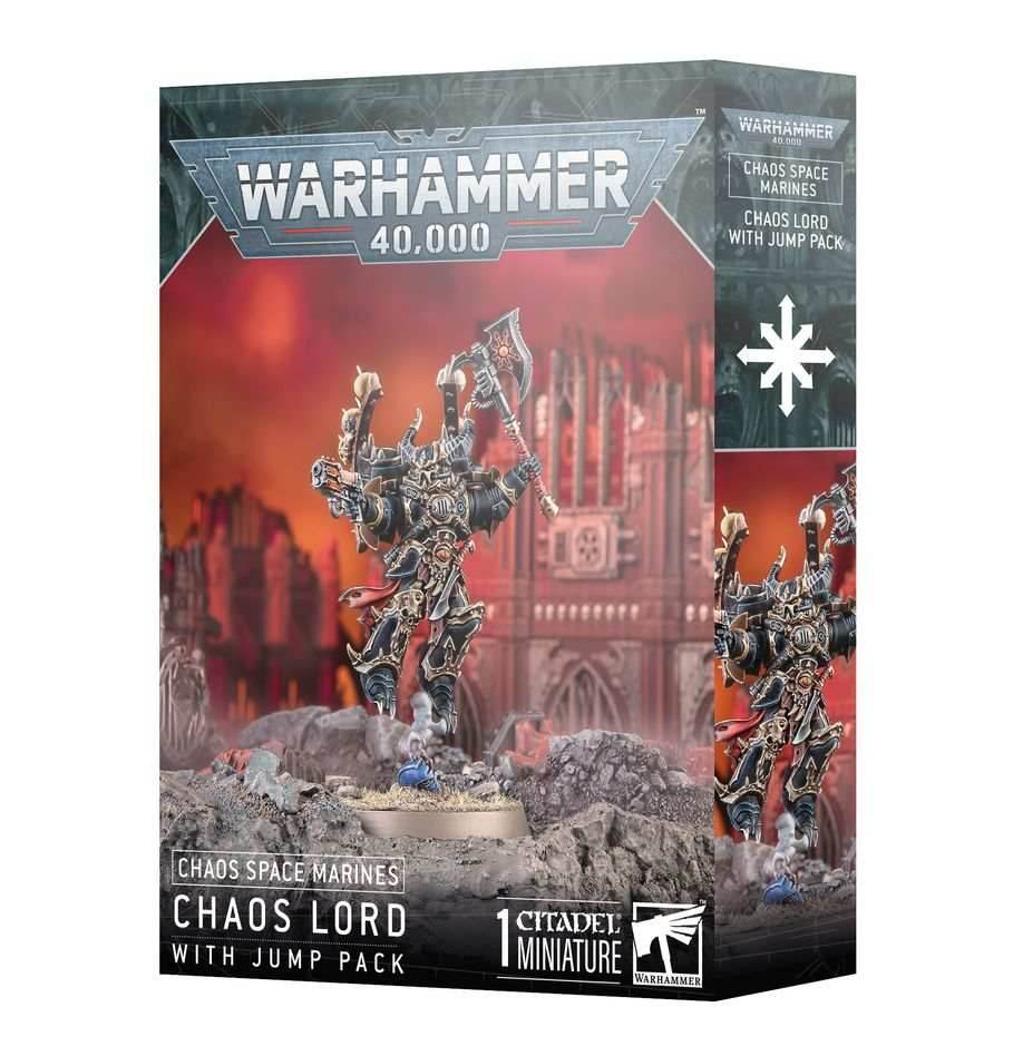 Warhammer 40K: Chaos Space Marines - Chaos Lord with Jump Pack - 