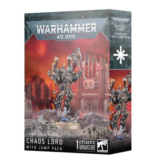 Warhammer 40K: Chaos Space Marines - Chaos Lord with Jump Pack - 