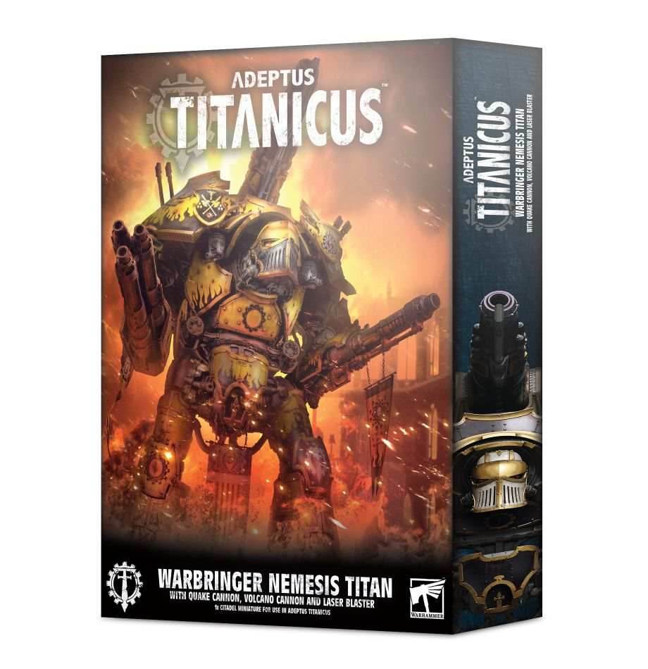 Adeptus Titanicus - Warbringer Nemesis Titan w/ Quake Cannon, Volcano Cannon & Laser Blaster - 