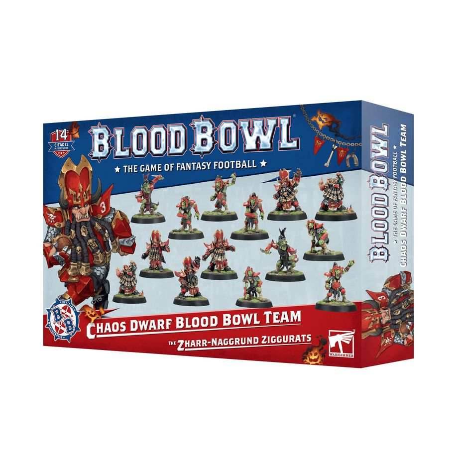 Blood Bowl: Chaos Dwarf Blood Bowl Team - Zharr-Naggrund Ziggurats - 