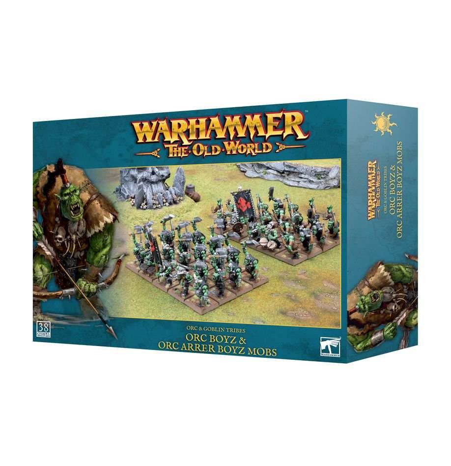 Warhammer: The Old World - Orc & Goblin Tribes - Orc Boyz & Orc Arrer Boyz Mob - 