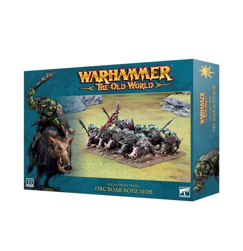 Warhammer: The Old World - Orc & Goblin Tribes - Orc Boar Boyz Mob - 