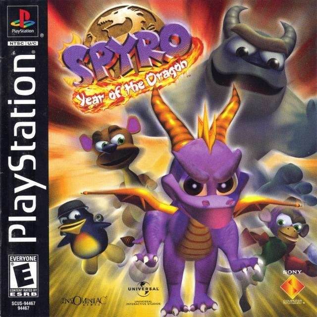 Spyro: Year of the Dragon (Holographic Cover) (Playstation) - Game Manual Only
