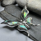 Brooke Butterfly Necklace - abalone shell