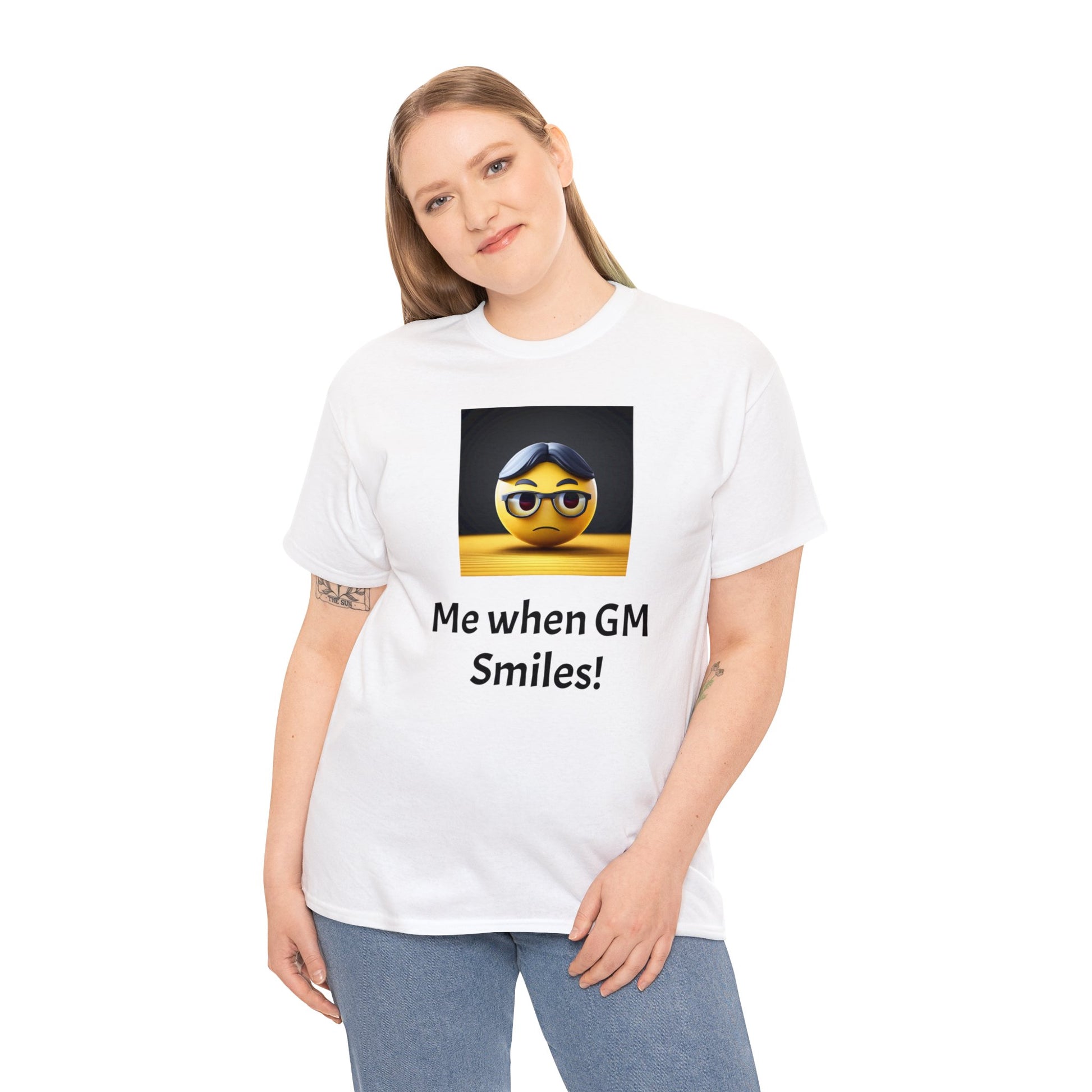 Me when the Gm Smiles Unisex Heavy Cotton Tee-DungeonDice1