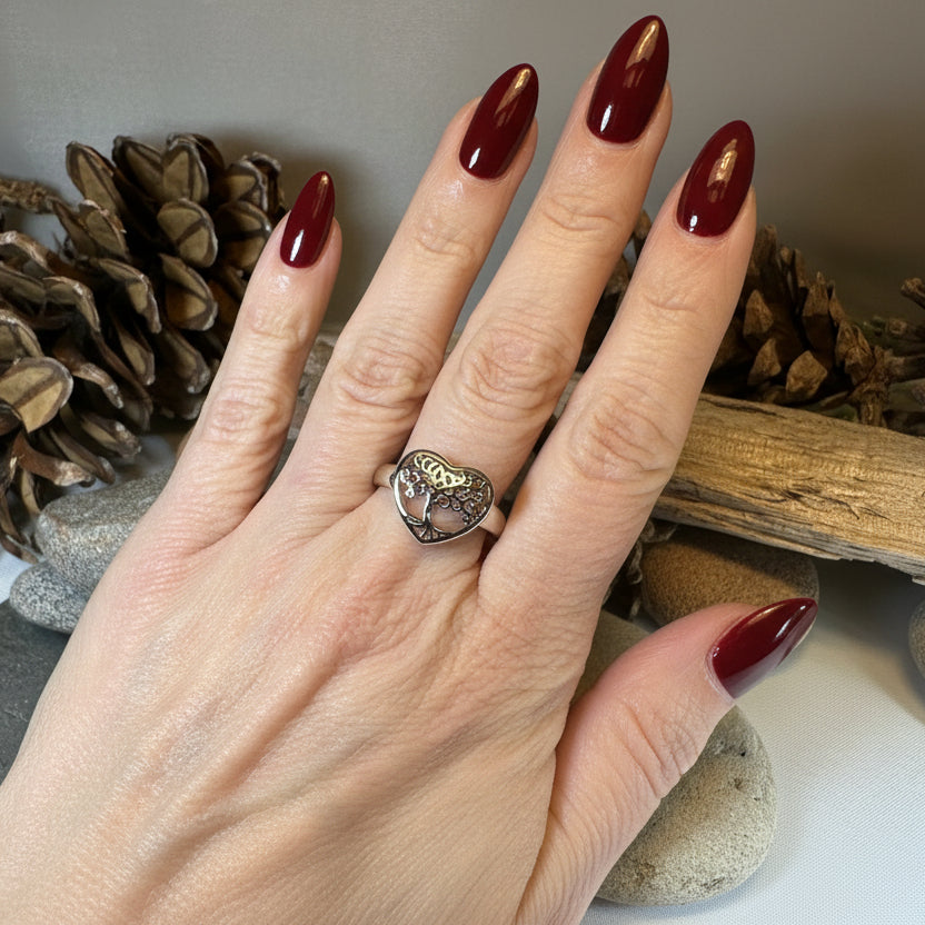 Heart Tree of Life Ring