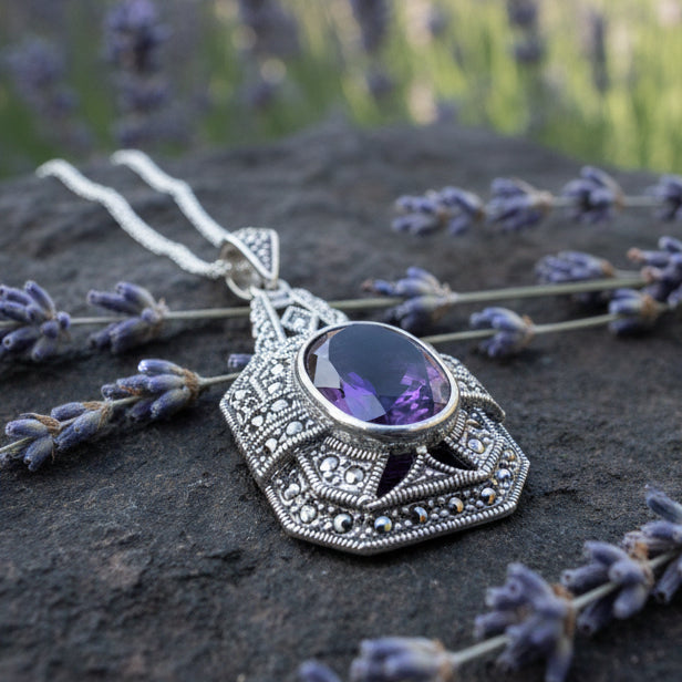 Victorian Marcasite Necklace