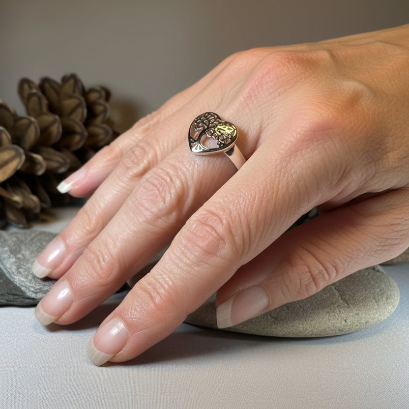 Heart Tree of Life Ring