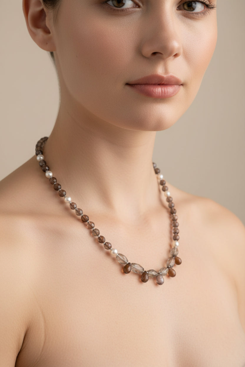 Autumn Whisper Crystal Necklace