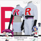 Anime Cosplay Costume for Team Adult Rockets Jessie Musashi James Kojirou Halloween Cosplay Costume Full Set Game Accessories