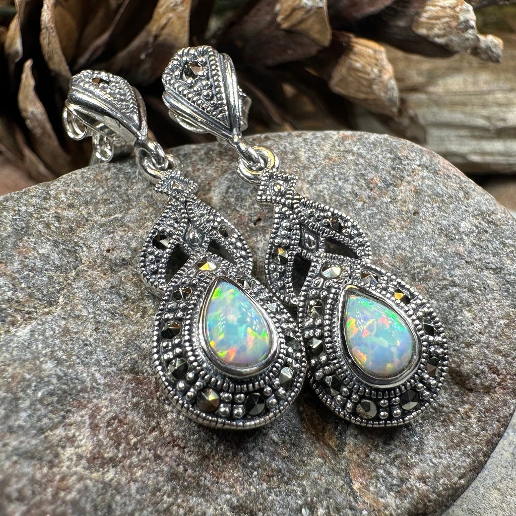 Celtic Twilight Opal Earrings