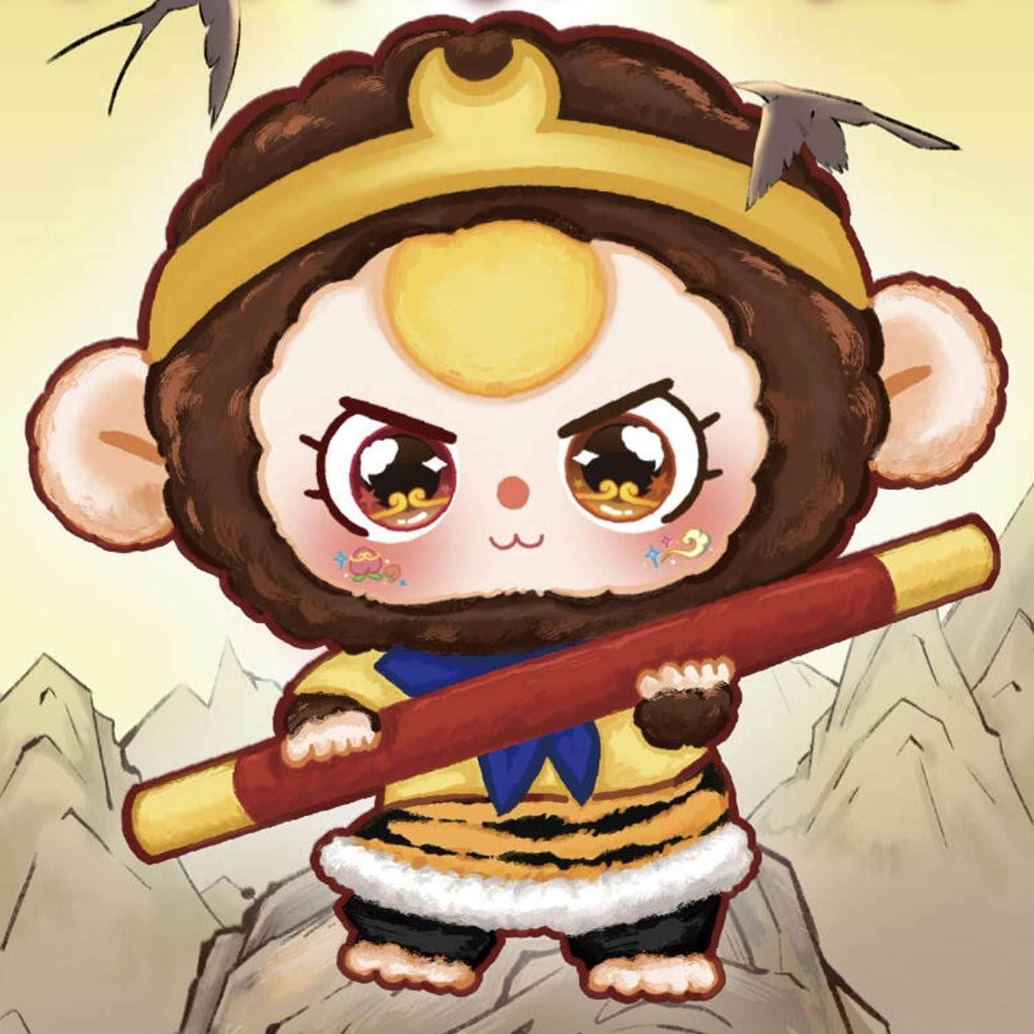 Baby Three Havoc In Heaven Plush Series Blind Box (1 Blind Box) - 