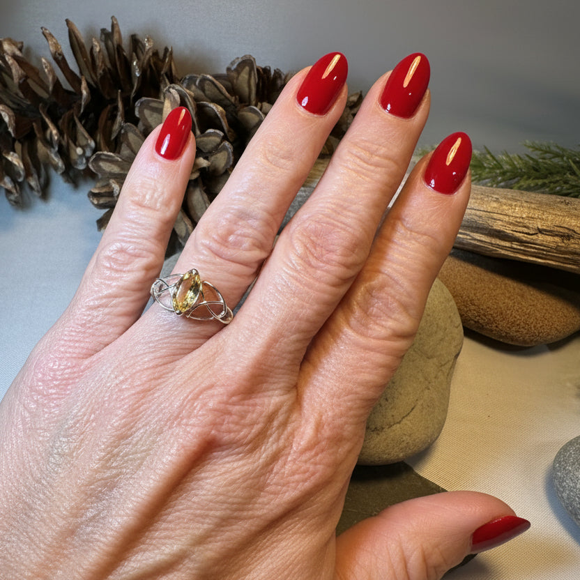 Millicent Celtic Trinity Knot Ring
