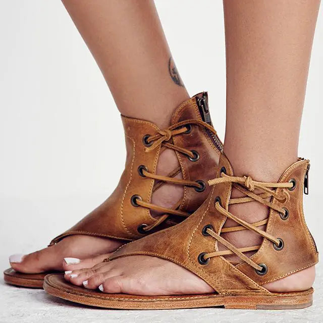 Flat Lace-up Women's Shoes