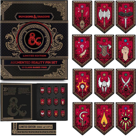 D&D Character Class Augmented Reality Enamel Pin Set of 12 - Shared Exclusive - 