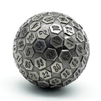 Silver Plated Ancient Metal d100 Dungeons and Dragons RPG - 