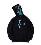 KH9000 Blue Dragon Embroidery Hoodie - Black / S