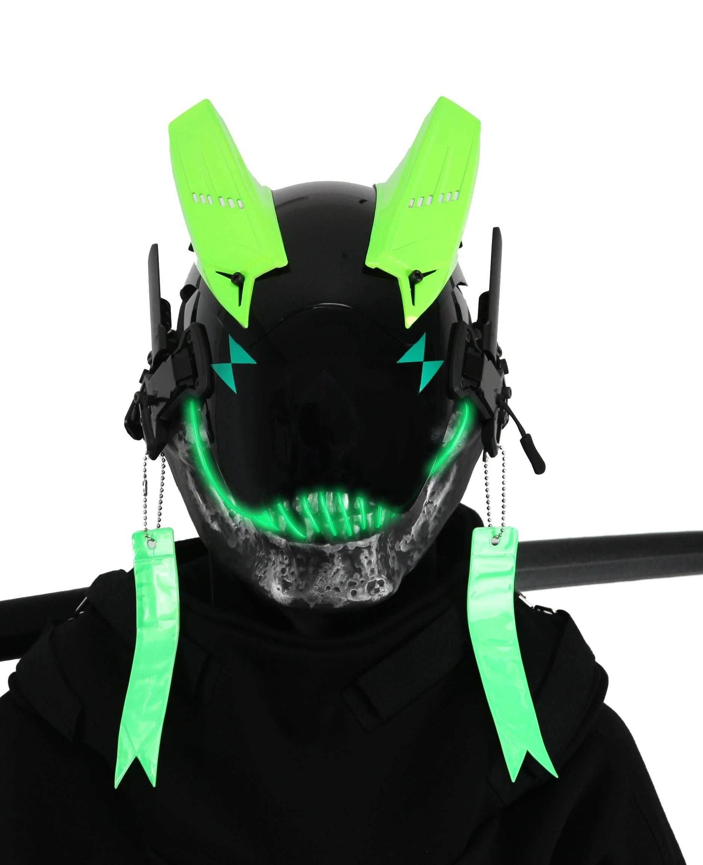 Green Skeleton Tech Mask - 