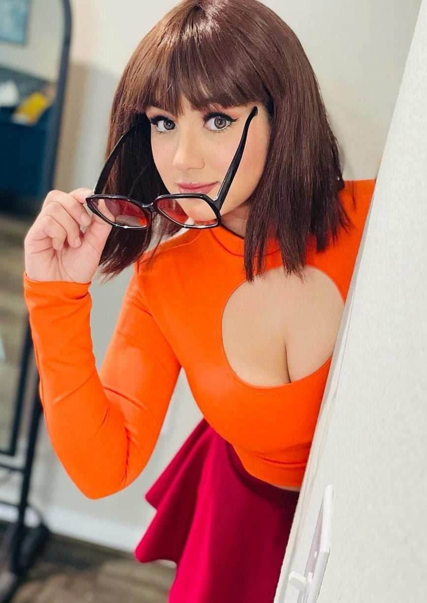 Brains of the Mystery Gang Keyhole Top and Skirt Set - S / S