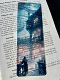 Medieval Tavern Bookmark – Cozy Fantasy Inn with Magical Lighting | Glowing Bioluminescent Art for DnD & Fantasy Book Lovers