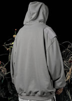HiH29 Shadow Mixed Hoodie - Black / M