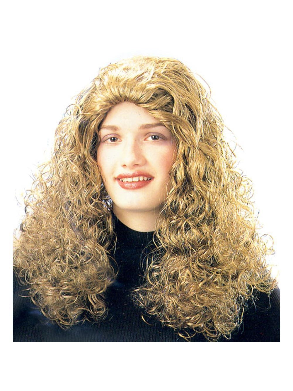 Adult Long Blonde Curly Wig