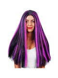 Adult Black & Purple Witch Wig