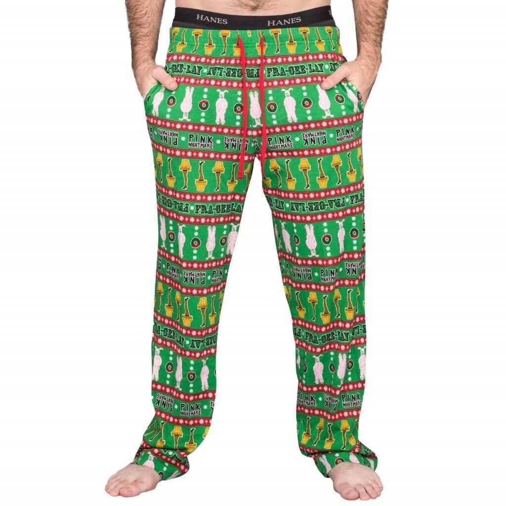 A Christmas Story Major Award Leg Lamp Green Pants - S