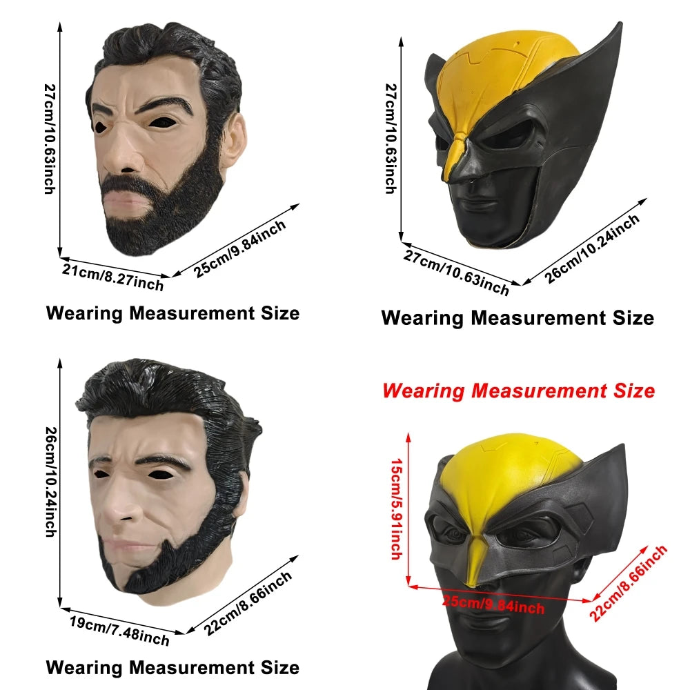 25cm Wolf Claws Cosplay Superhero James Howlett Wolverine Mask Breakproof Realistic Plastic Wolf Claw Halloween Role Play Props