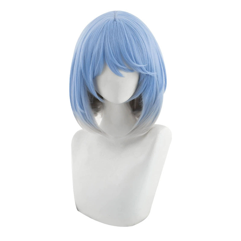 League of Legends cosplay wig, blue and white porcelain, Erelia knife girl