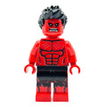 Custom Red Hulk Marvel Minifigure made using LEGO parts - B3 Customs - 