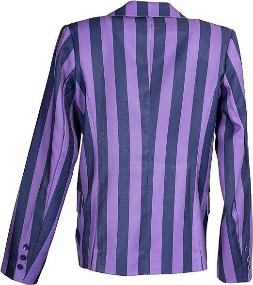 Mad Engine Wednesday Addams Purple Blazer Jacket School - XS