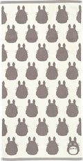 My Neighbor Totoro Big Bath Towel Grey and White - 