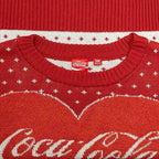 Coca Cola Heart Polar Bear Drinking Sweater - S