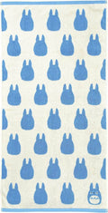 Studio Ghibli Silhouette Series (Bath Towel) My Neighbor Totoro Marushin Silhouette Towel Series Light Blue - 