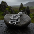 Calantha Moonstone Snake Necklace