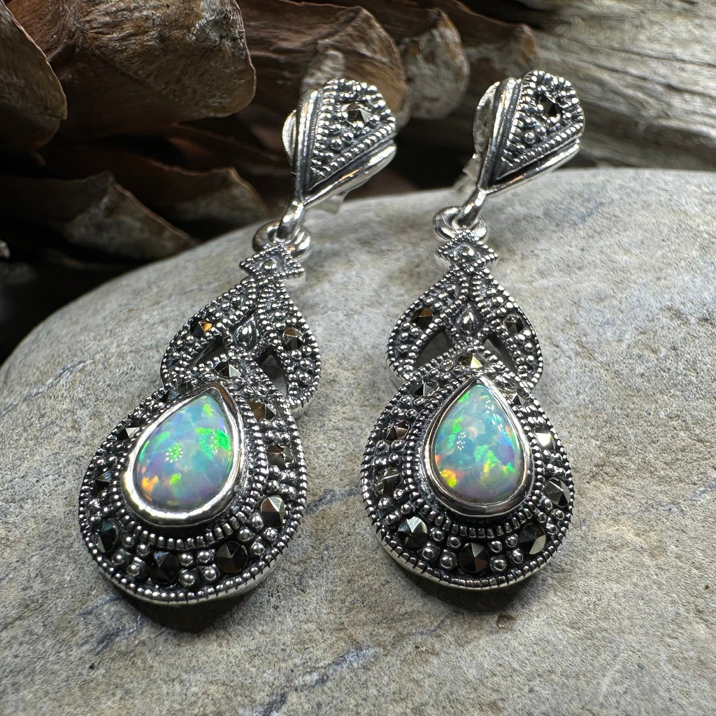 Celtic Twilight Opal Earrings