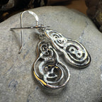 Celtic Triskel Marcasite Earrings