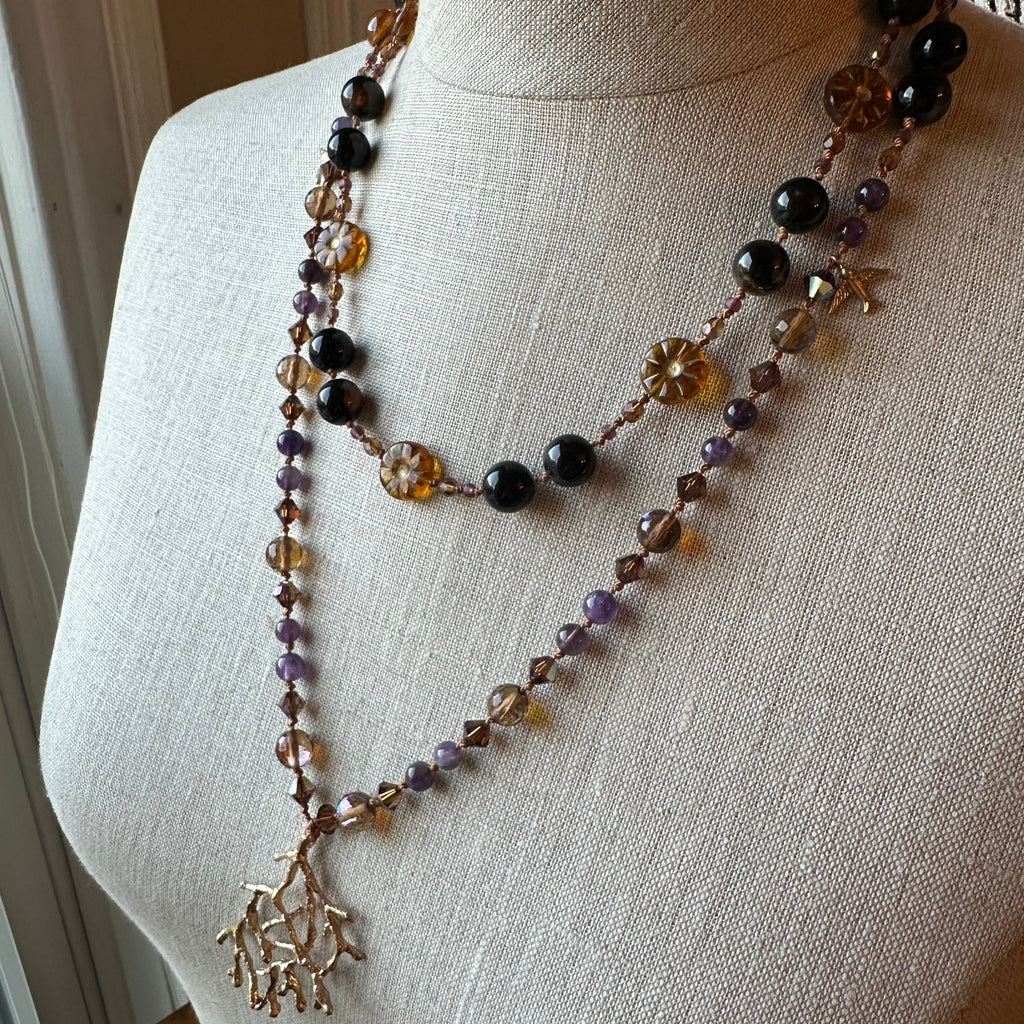 Amethyst Larksong Long Necklace