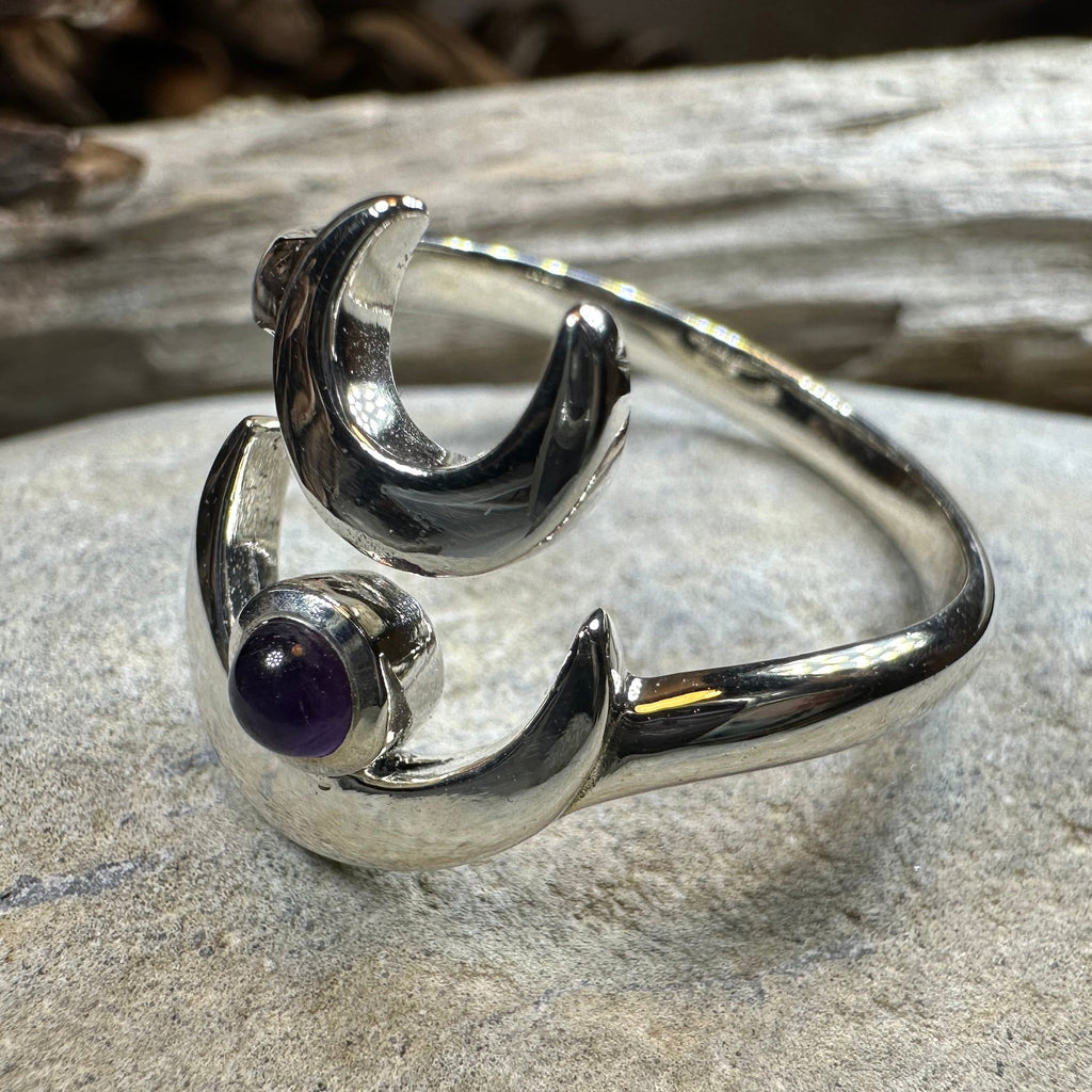 Double Crescent Moon Ring