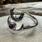 Double Crescent Moon Ring