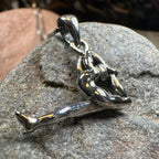 Yoga Pose Silver Necklace