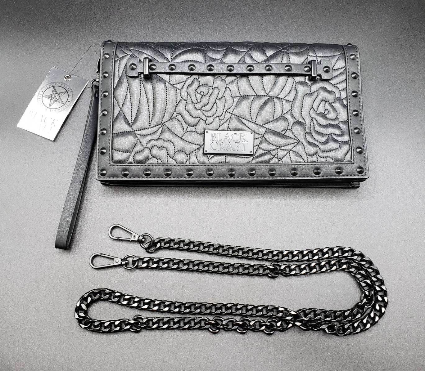 BlackCraft Cult Charlotte Spider Web Quilt Clutch - 