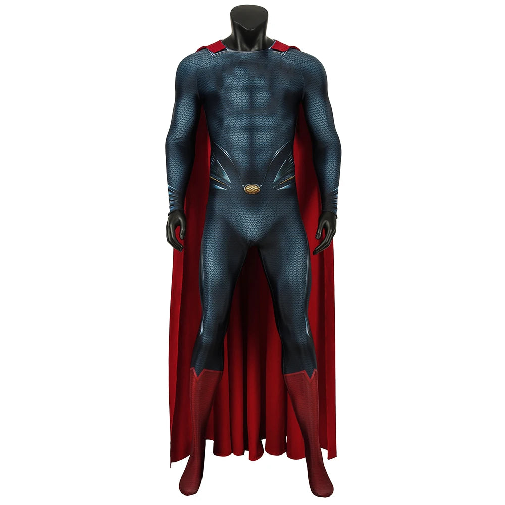 Cape only Superhero Flying Man Movie Cloak Clark Hero Cosplay Kent Red Cloak,Halloween Costume Accessories Unisex Cape Outfit