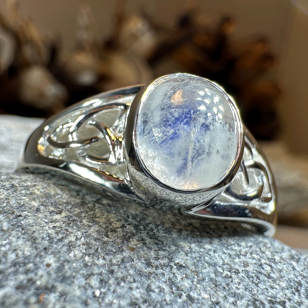 Daviana Moonstone Signet Ring
